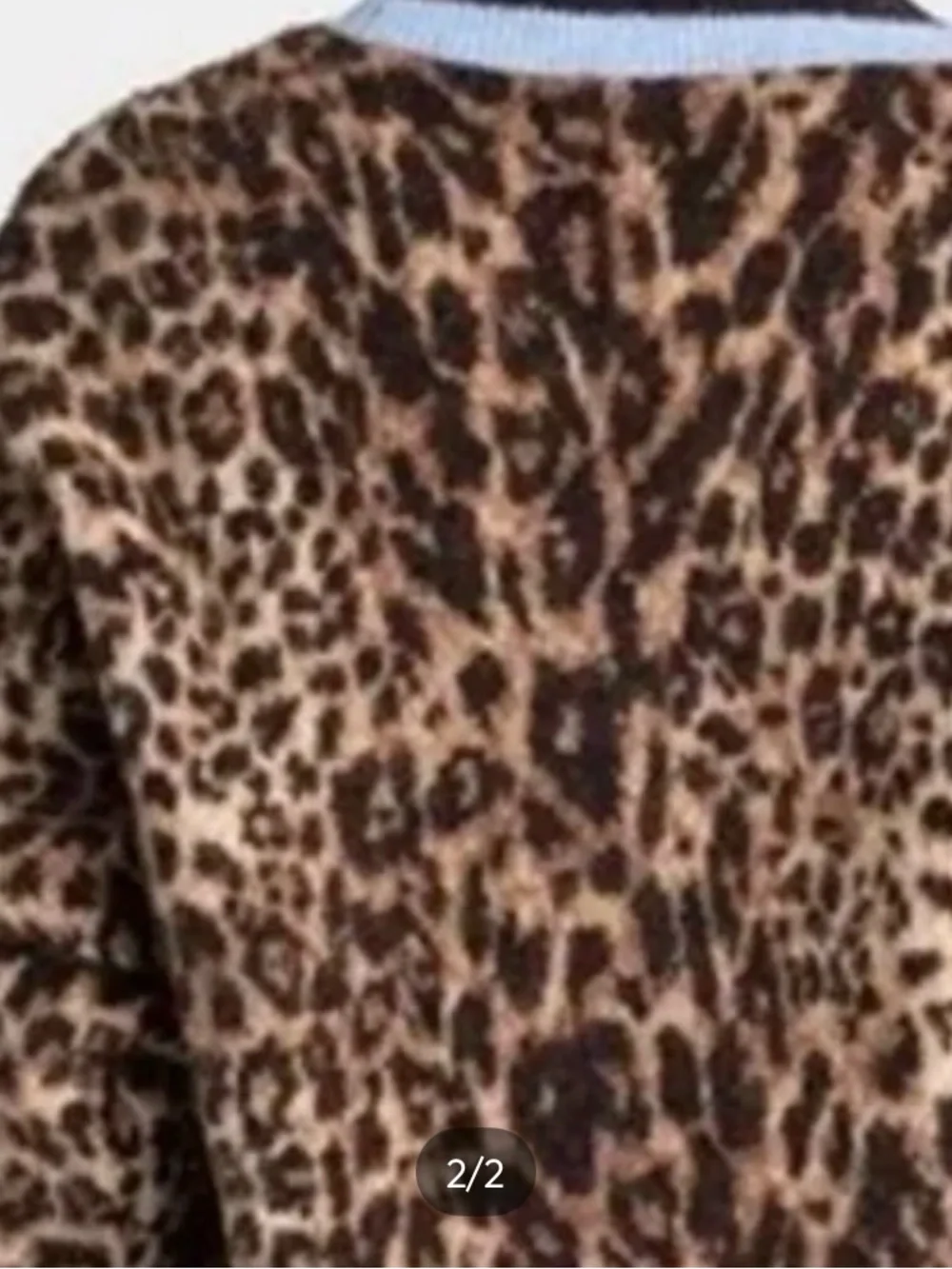 KBB by Kahlana Leopard Print V-Neck Button Cardigan Sweater - Brown